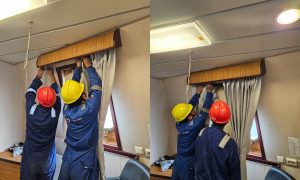 custom, supply, installation curtain, marine contractor batam, carpentry contractor batam