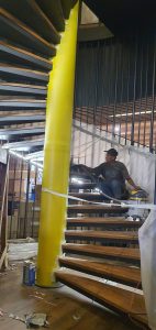 wooden stairscase, carpenter contractor batam